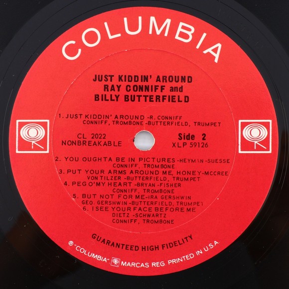 Ray Conniff & Billy Butterfield Just Kiddin' Around 1963 Mono LP Record CL 2022 - Picture 9 of 16